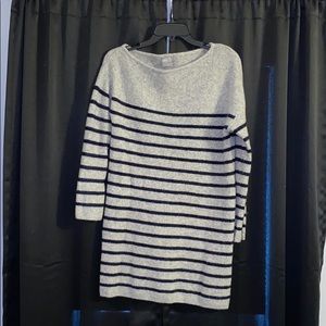 ASOS grey and navy sweater dress